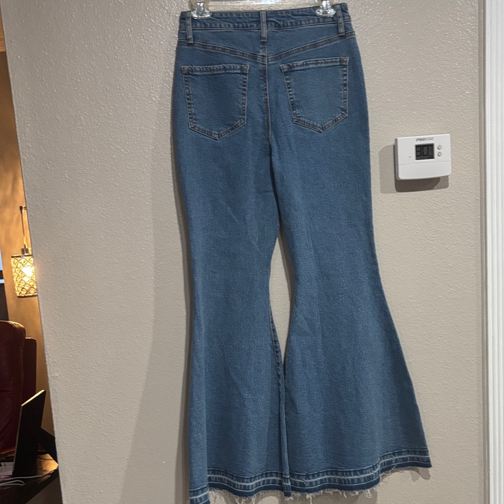 Wild Fable High-Waisted Flare Jeans in Denim Blue - Picture 4 of 6
